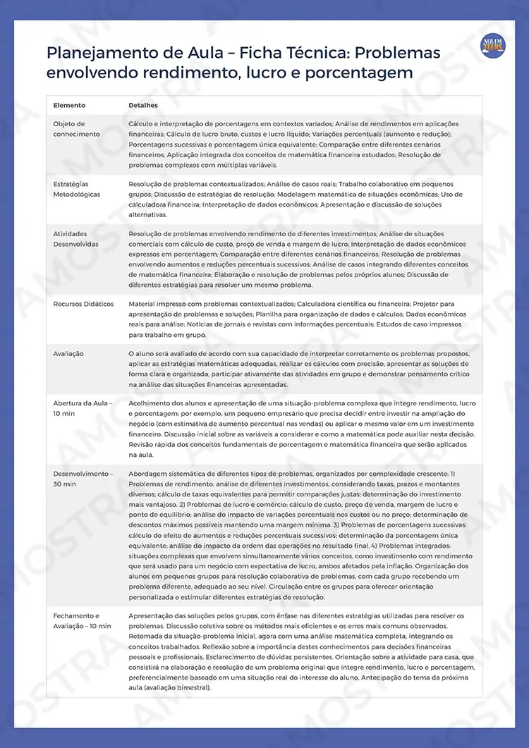 Planejamentos de Aula Matemática 1ª a 3ª Série - Imagem 7