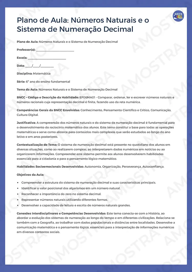 Planejamentos de Aula Matemática 6º ao 9º Ano - Imagem 6