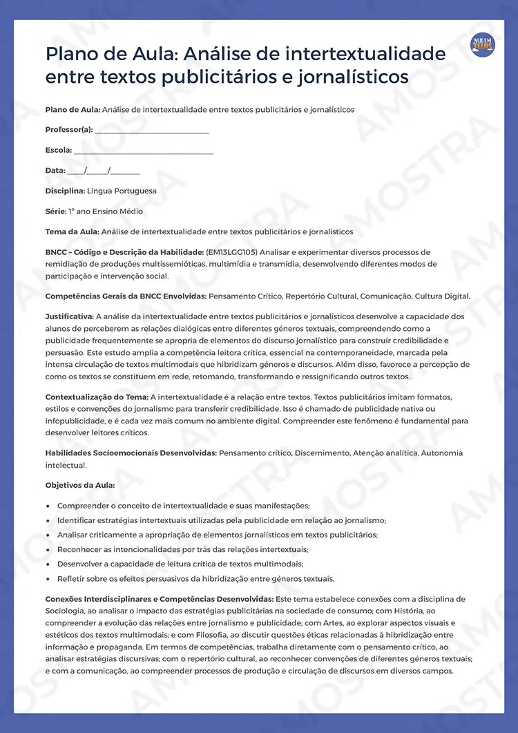 Planejamentos de Aula Português 1ª a 3ª Série - Imagem 2