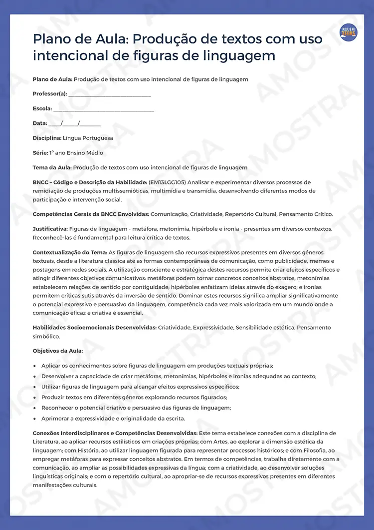Planejamentos de Aula Português 1ª a 3ª Série - Imagem 3