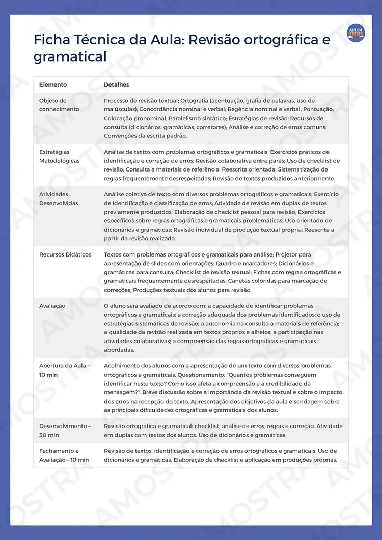 Planejamentos de Aula Português 1ª a 3ª Série - Imagem 7