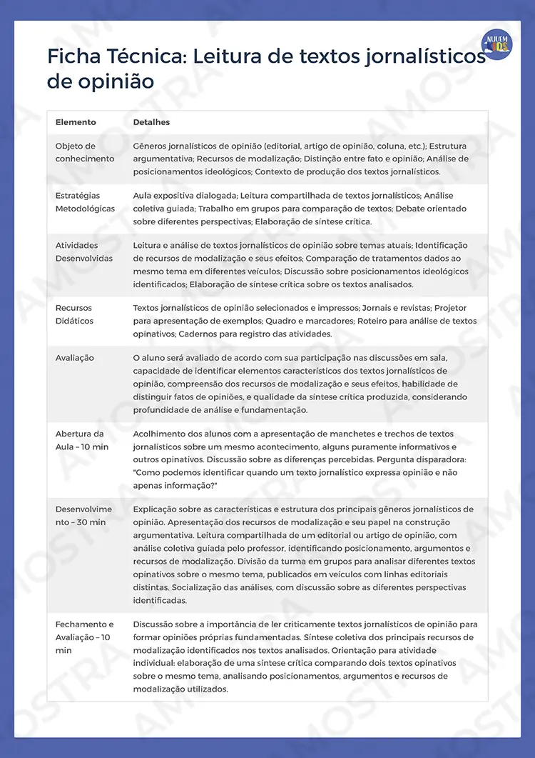 Planejamentos de Aula Português 6º ao 9º Ano - Imagem 7