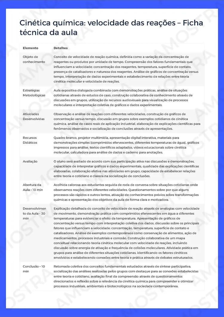 Planejamentos de Aula Química 1ª a 3ª Série - Imagem 7