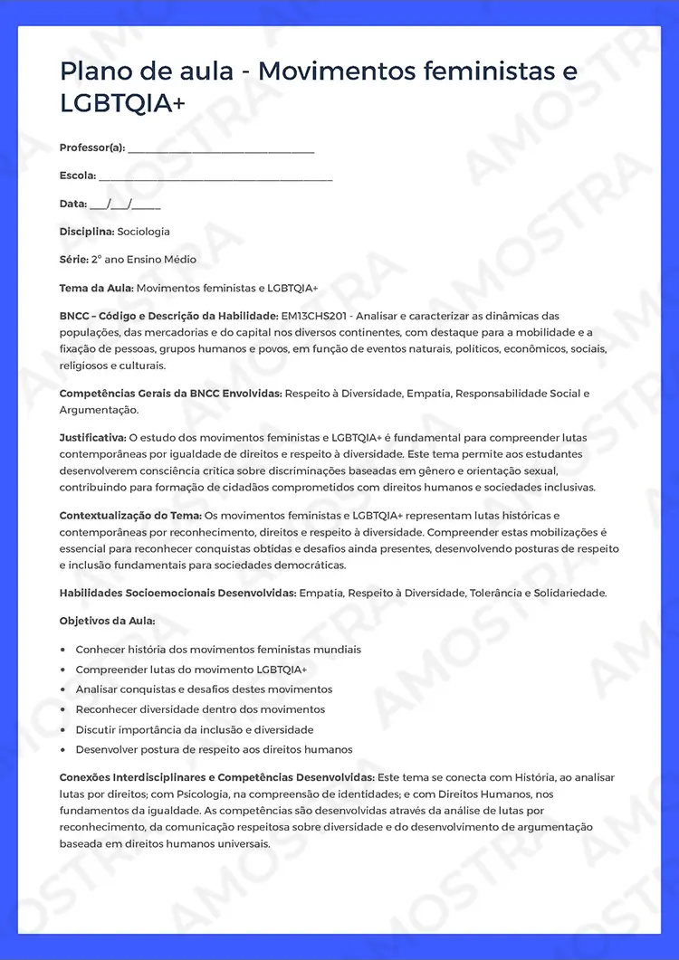 Planejamentos de Aula Sociologia 1ª a 3ª Série - Imagem 4