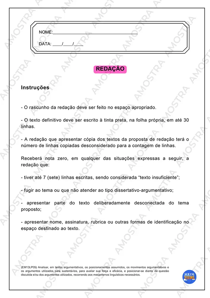 Atividades e Propostas de Redação para Ensino Médio - Imagem 8