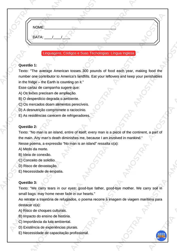 Simulados ENEM Ensino Médio - Imagem 4