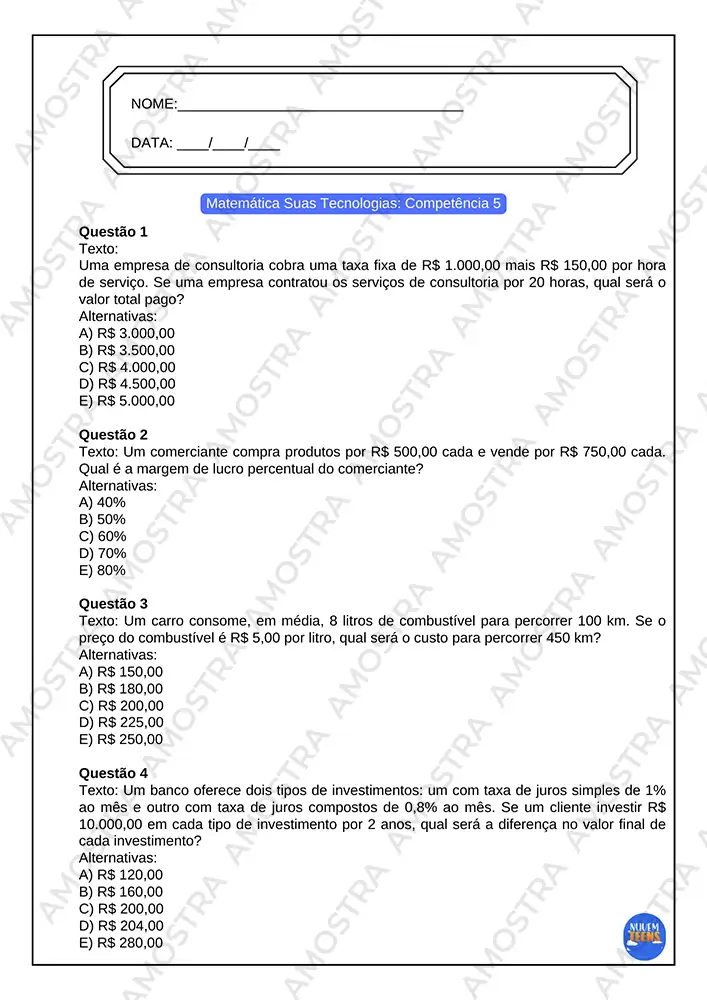Simulados ENEM Ensino Médio - Imagem 7
