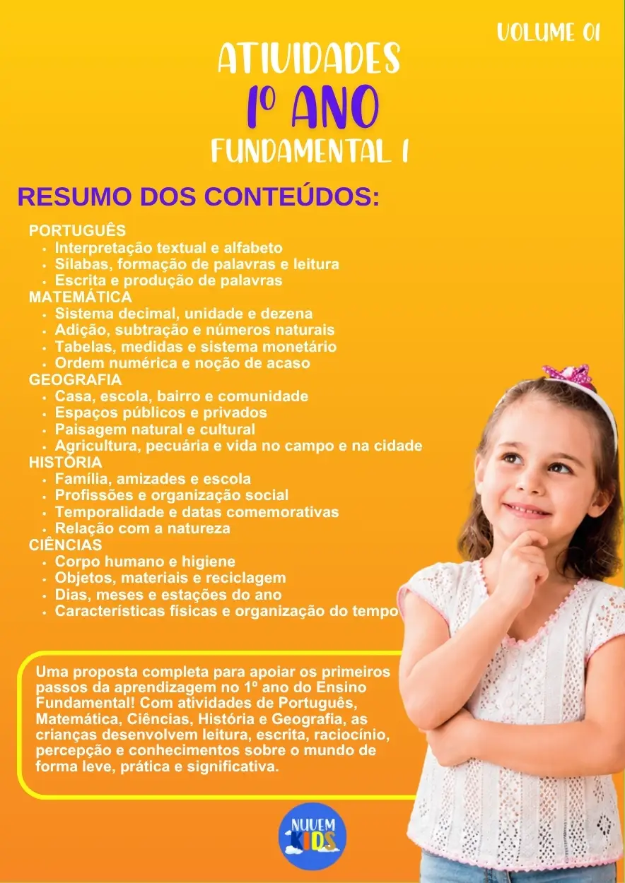 Atividades do 1º Ano do Fundamental 1 - Imagem 1