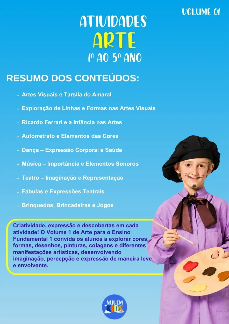 Atividades de Arte Fundamental 1 Vol 1 - Imagem 1