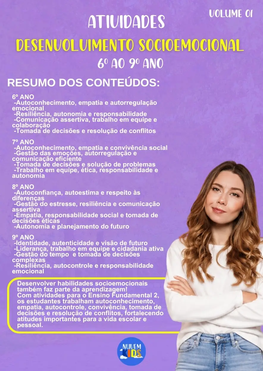 Atividades de Desenvolvimento Socioemocional 6º ao 9º Ano - Imagem 1