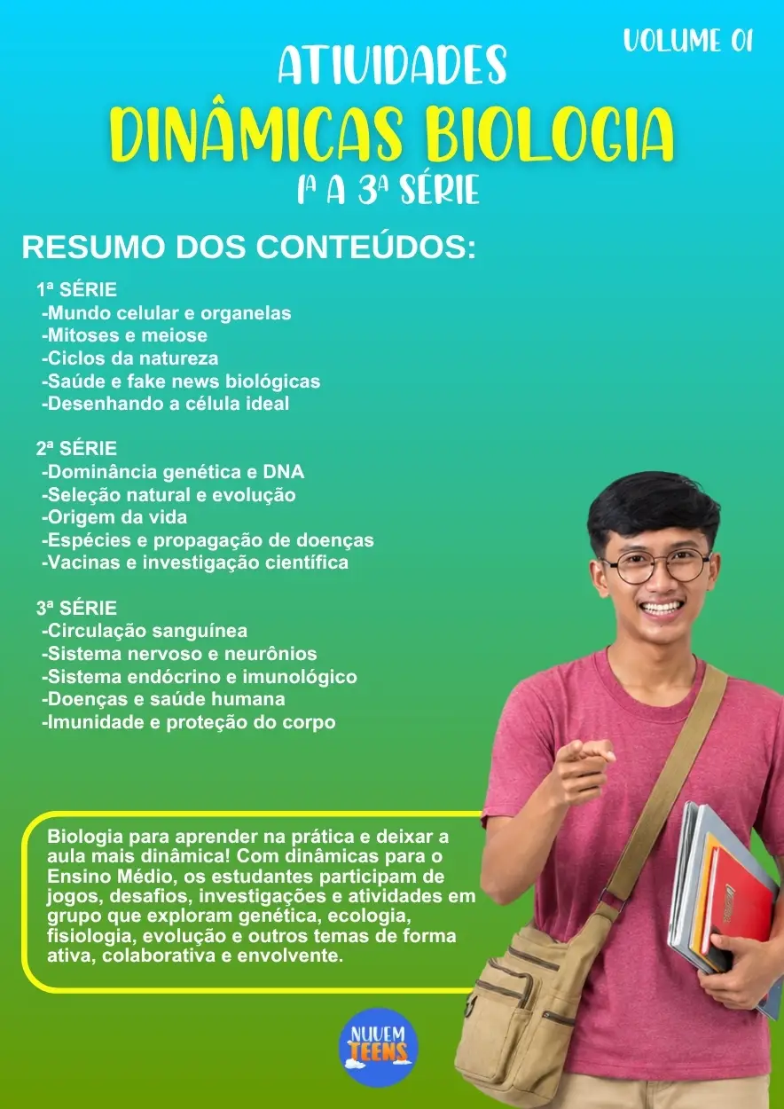 Atividades de Dinâmicas de Biologia 1ª a 3ª Série - Imagem 1