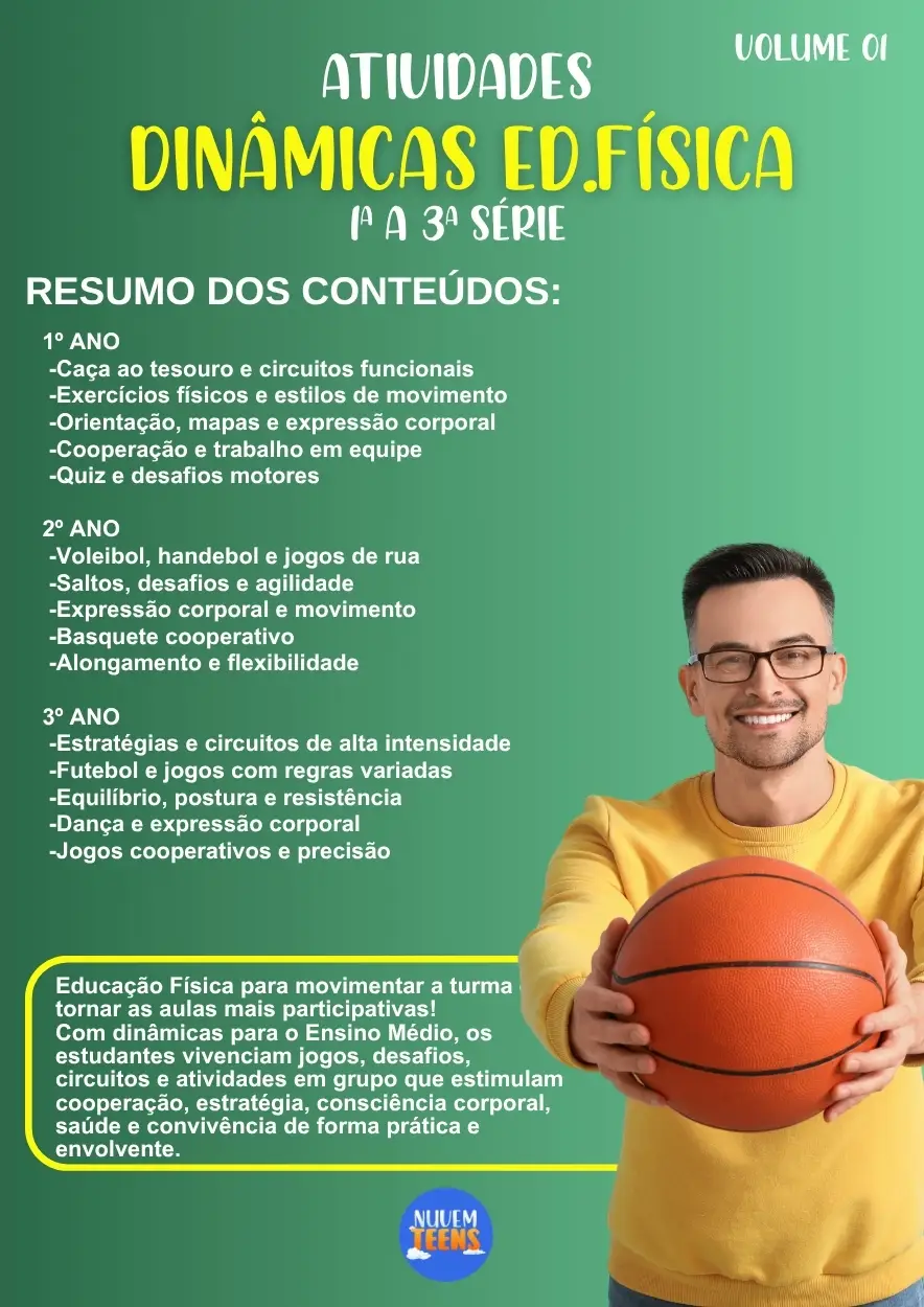 Atividades de Dinâmicas de Educação Física 1ª a 3ª Série - Imagem 1