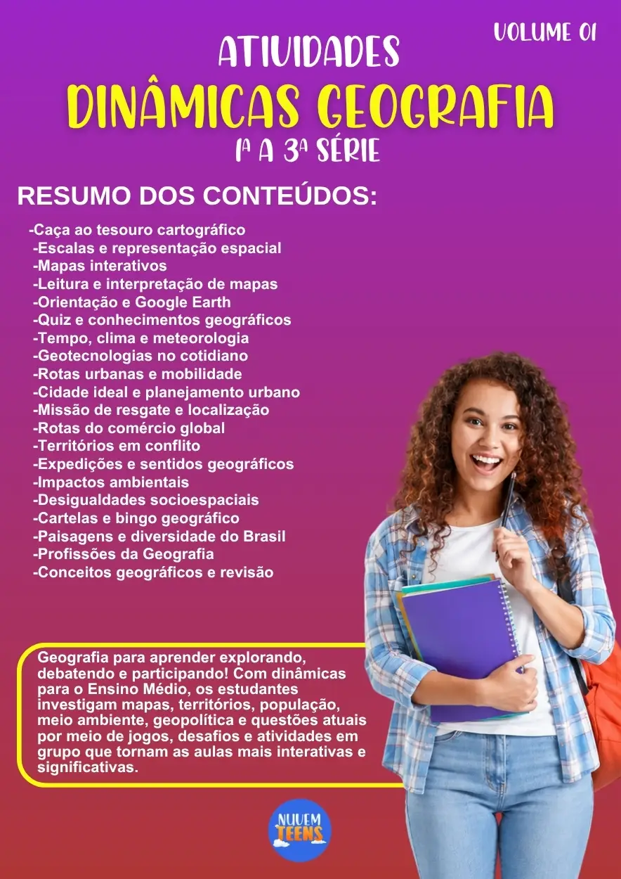 Atividades de Dinâmicas de Geografia 1ª a 3ª Série - Imagem 1