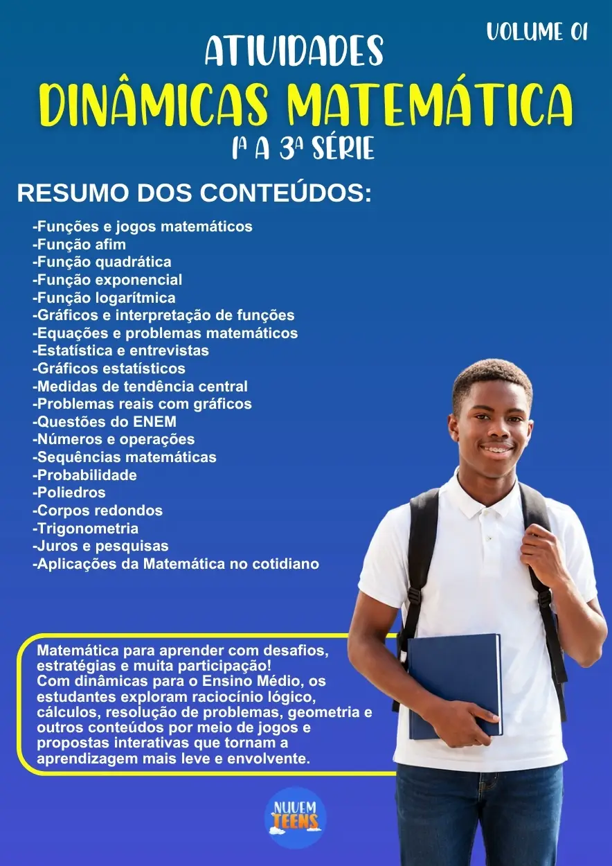 Atividades de Dinâmicas de Matemática 1ª a 3ª Série - Imagem 1