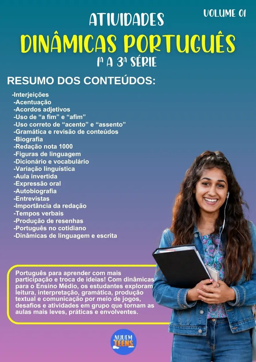 Atividades de Dinâmicas de Português 1ª a 3ª Série - Imagem 1
