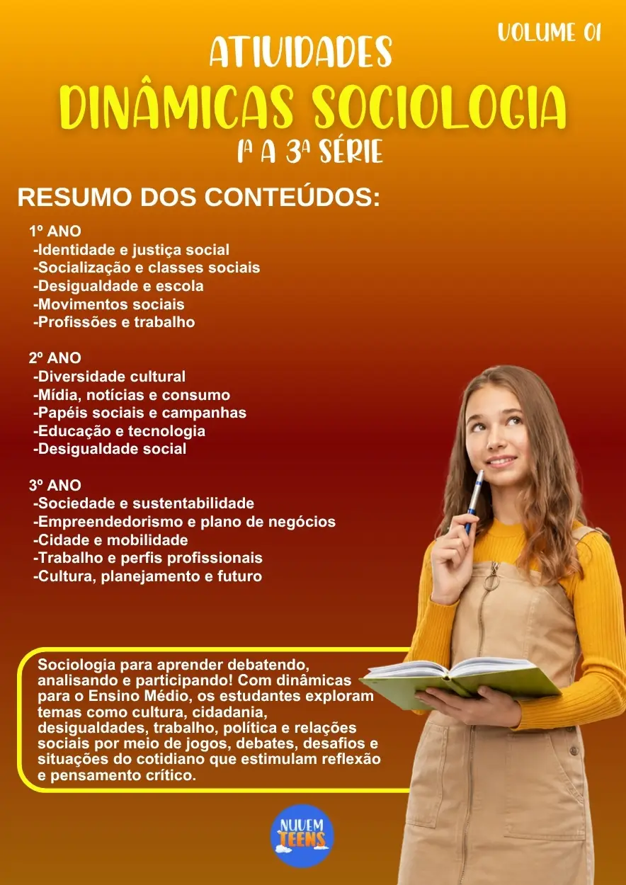 Atividades de Dinâmicas de Sociologia 1ª a 3ª Série - Imagem 1