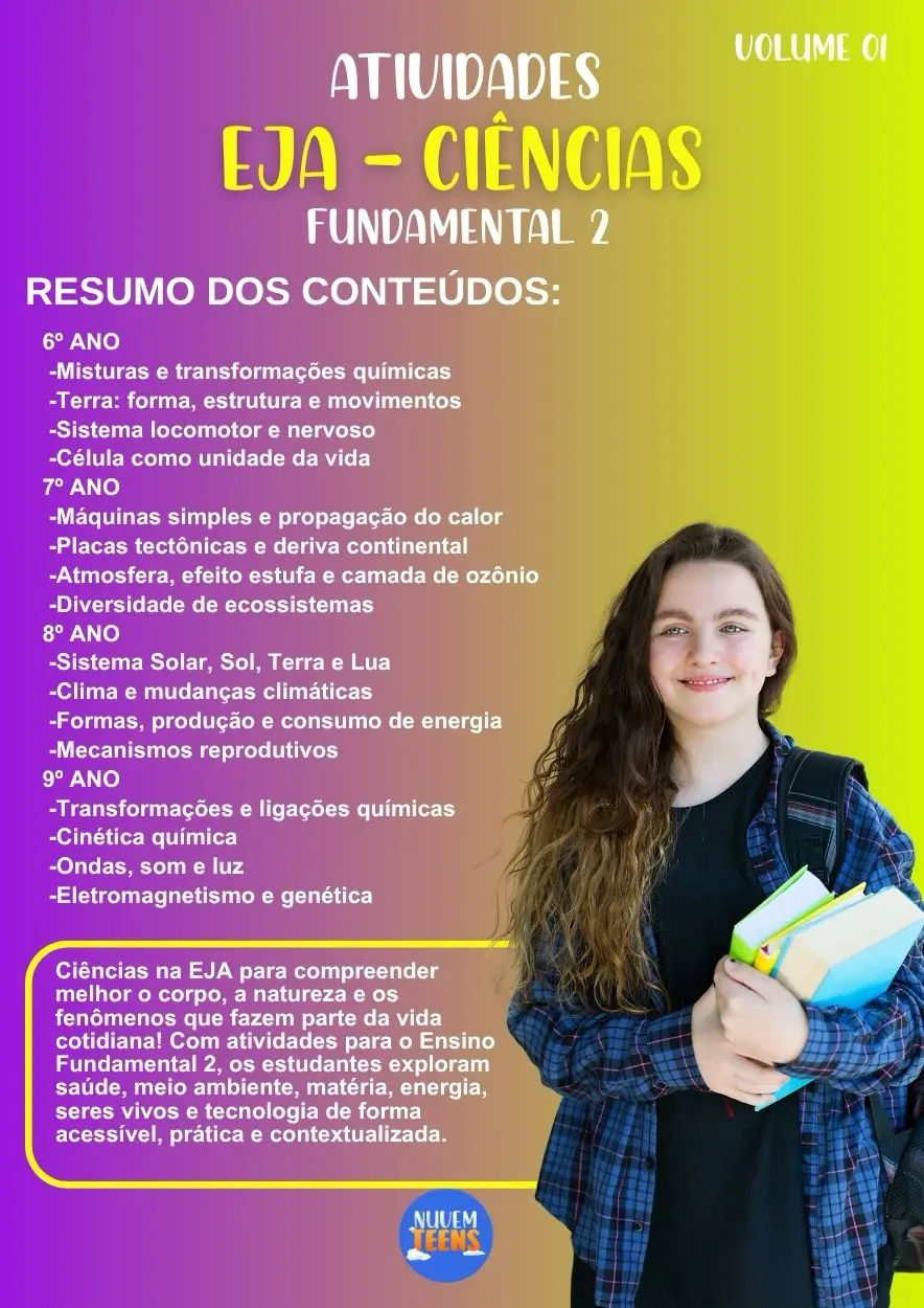 Atividades de Ciências para EJA 6º ao 9º Ano - Imagem 1