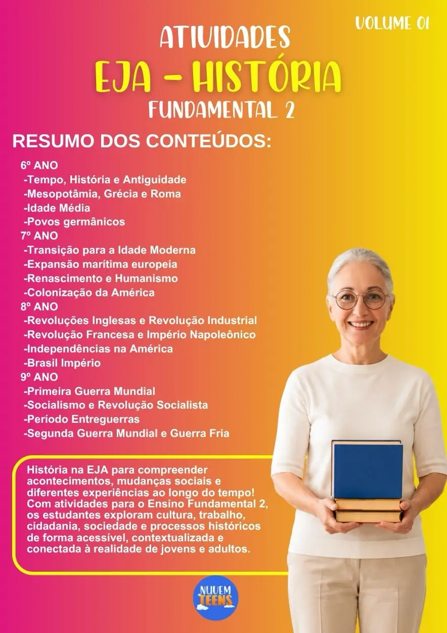 Atividades de História para EJA 6º ao 9º Ano - Imagem 1