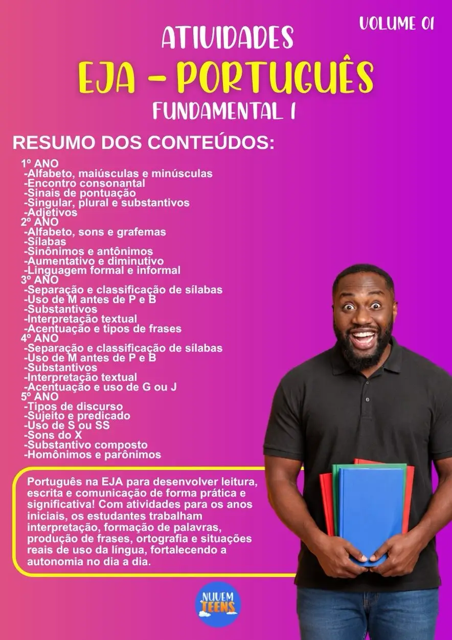 Atividades de Português para EJA do Fundamental 1 - Imagem 1