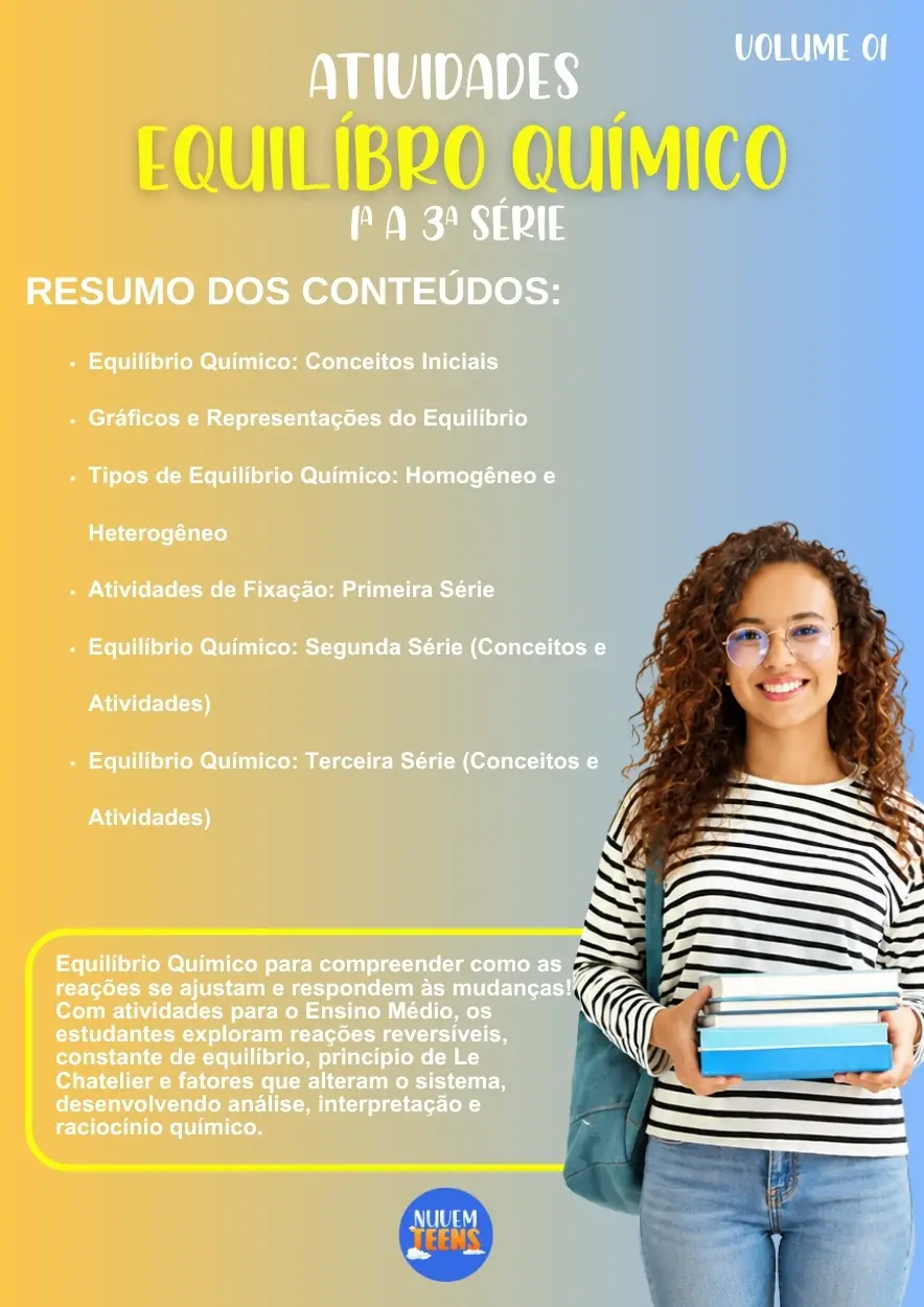 Atividades de Equilíbrio Químico Ensino Médio - Imagem 1