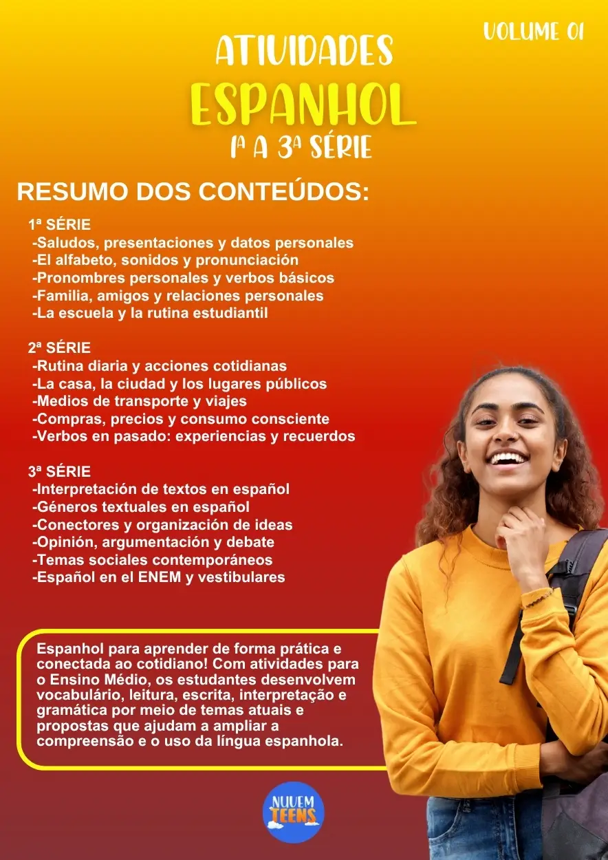 Atividades de Espanhol Ensino Médio - Imagem 1