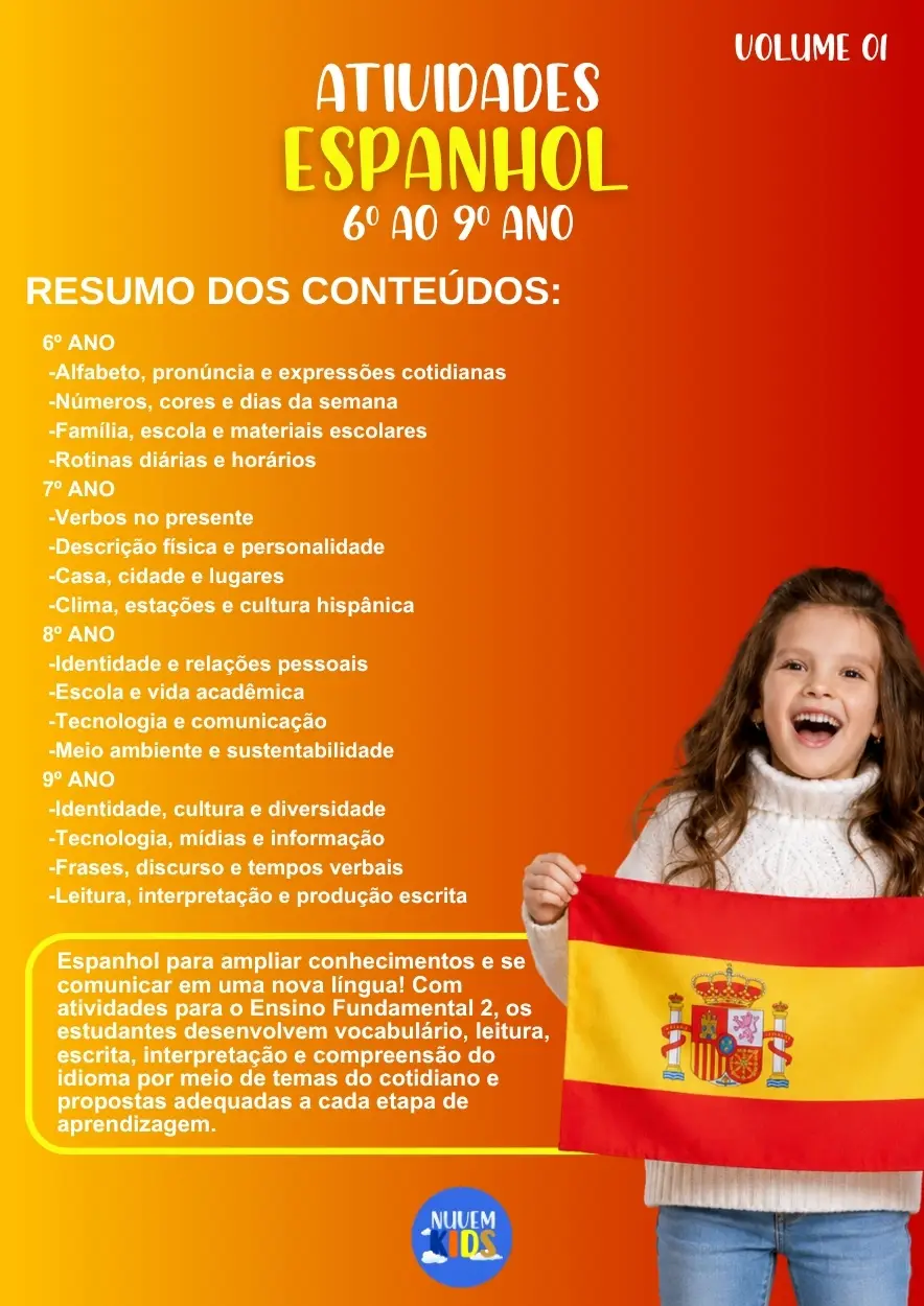 Atividades Espanhol Fundamental 2 - Imagem 1