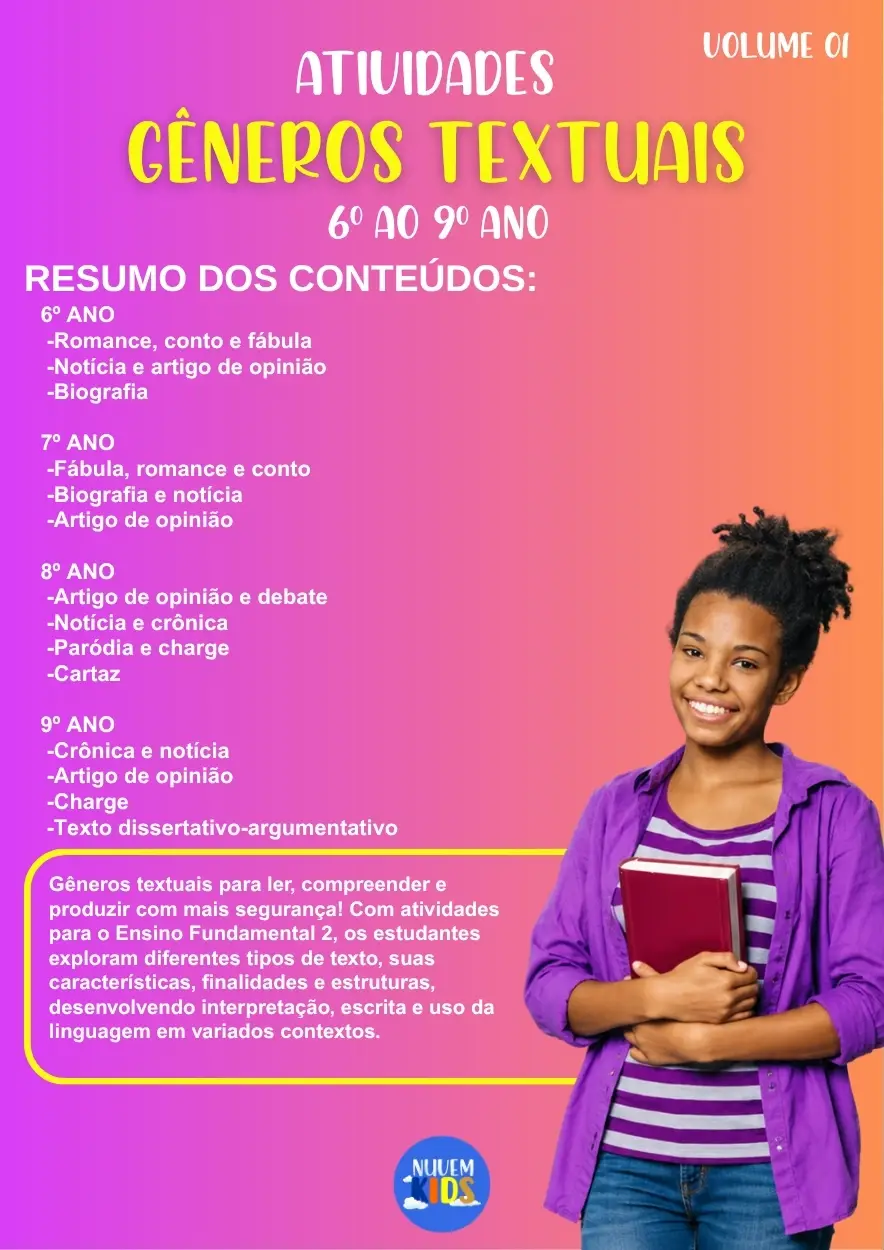 Atividades para Gêneros Textuais 6º ao 9º Ano - Imagem 1