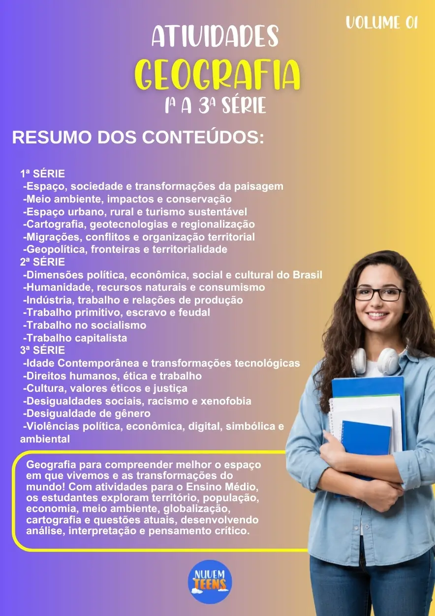 Atividades de Geografia Ensino Médio - Imagem 1