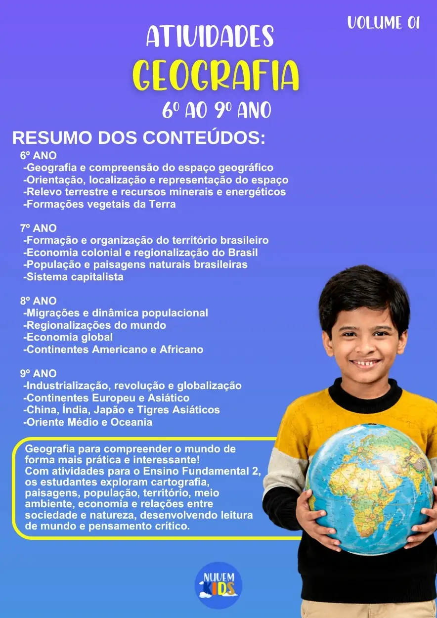 Kit de Atividades para Geografia 6º ao 9º Ano - Imagem 1