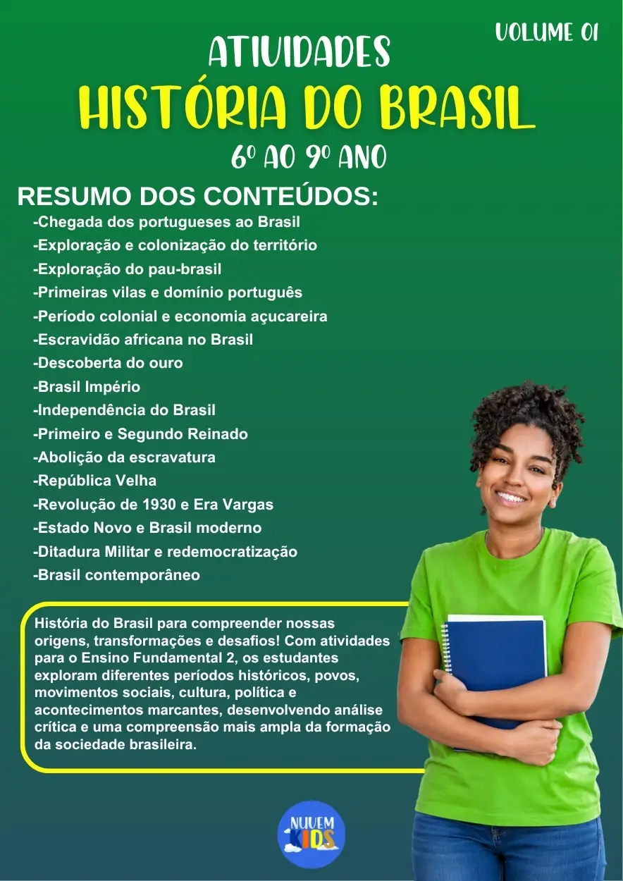 Atividades de História do Brasil 6º ao 9º Ano - Imagem 1