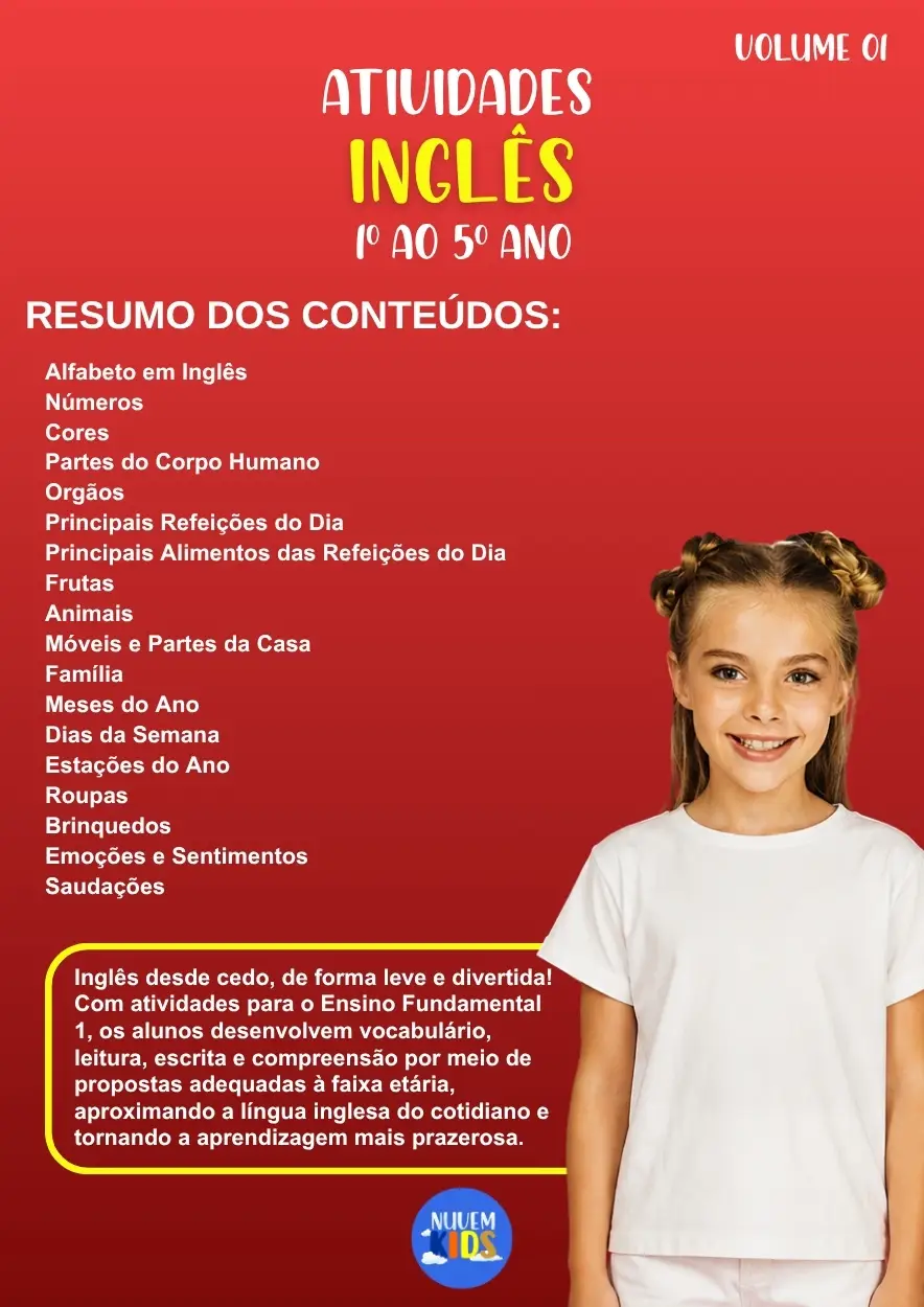 Atividades de Inglês para Fundamental 1 Vol 1 - Imagem 1