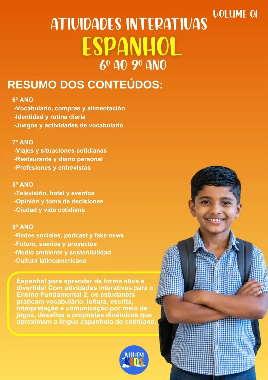 Atividades Interativas Espanhol 6º ao 9º Ano - Imagem 1