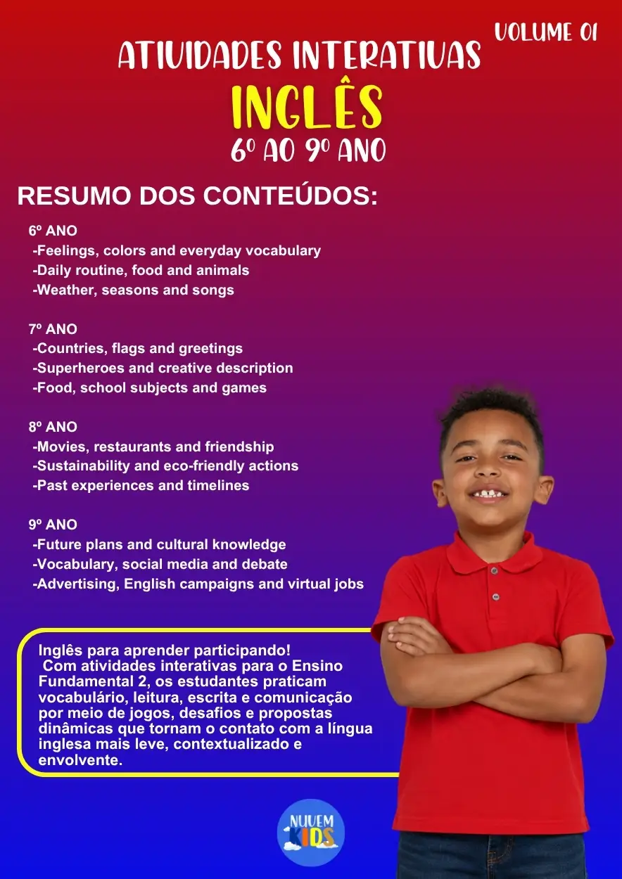 Atividades Interativas Inglês 6º ao 9º Ano - Imagem 1