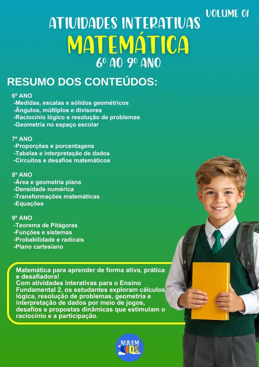 Atividades Interativas Matemática 6º ao 9º Ano - Imagem 1
