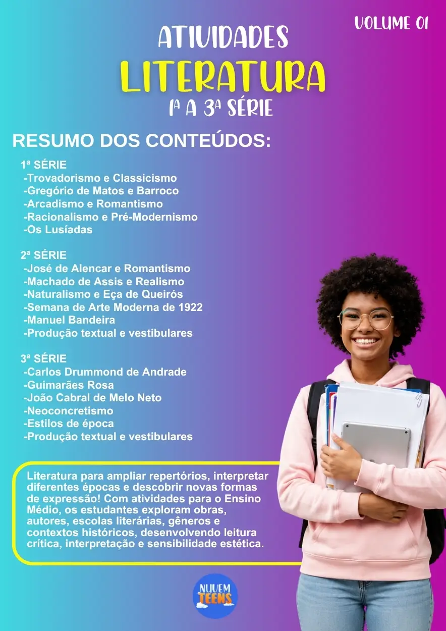 Atividades de Literatura do Ensino Médio - Imagem 1