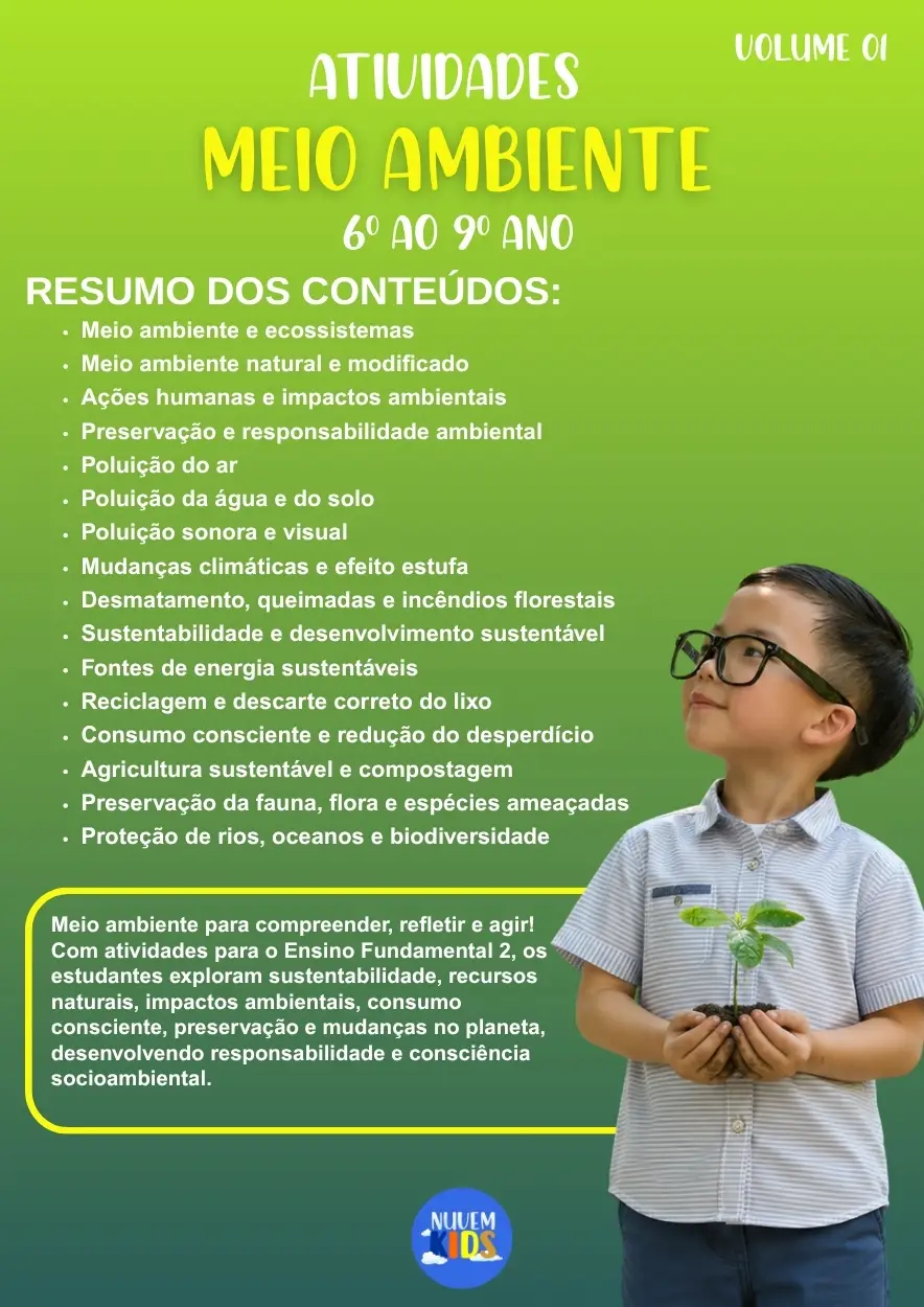 Atividades de Meio Ambiente 6º ao 9º Ano - Imagem 1