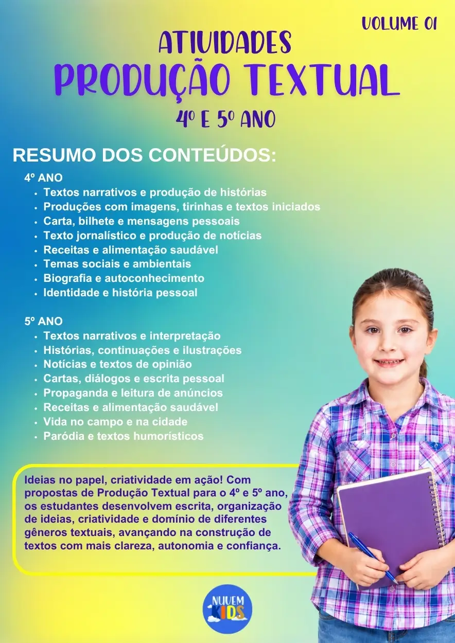 Atividades de Produção Textual para o 4º e 5º ano - Imagem 1