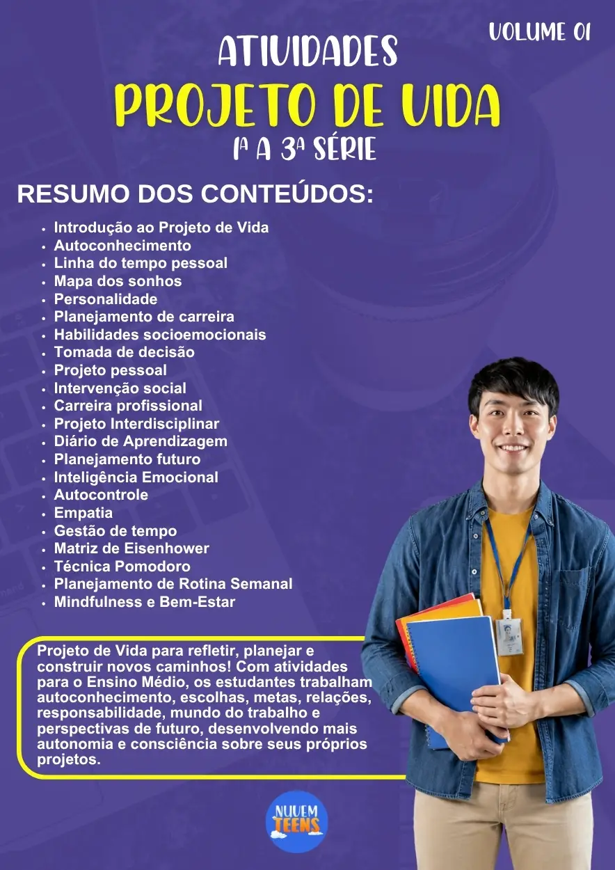 Atividades de Projeto de Vida Ensino Médio - Imagem 1
