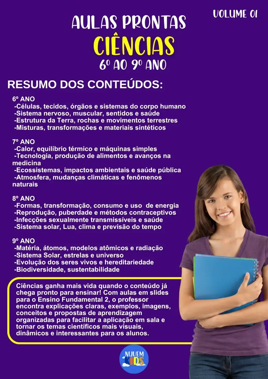 Aulas Prontas de Ciências 6º ao 9º Ano - Imagem 1