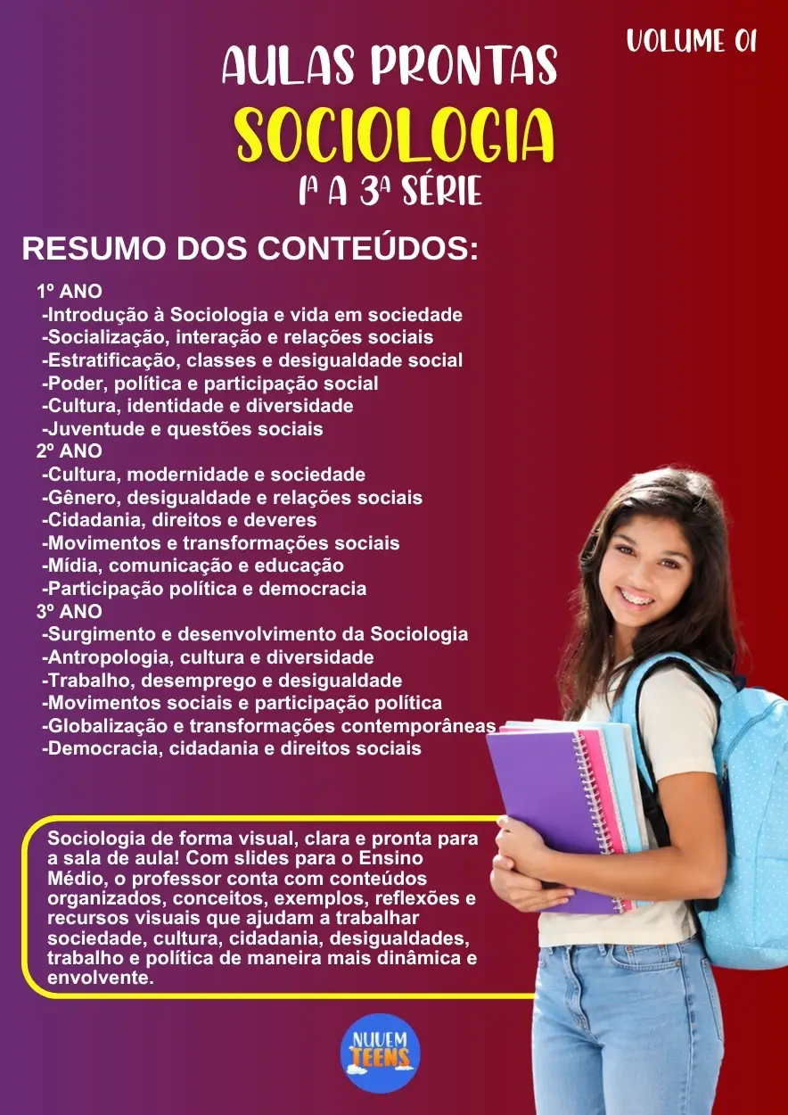 Aulas prontas de Sociologia 1º ao 3º Ano - Imagem 1
