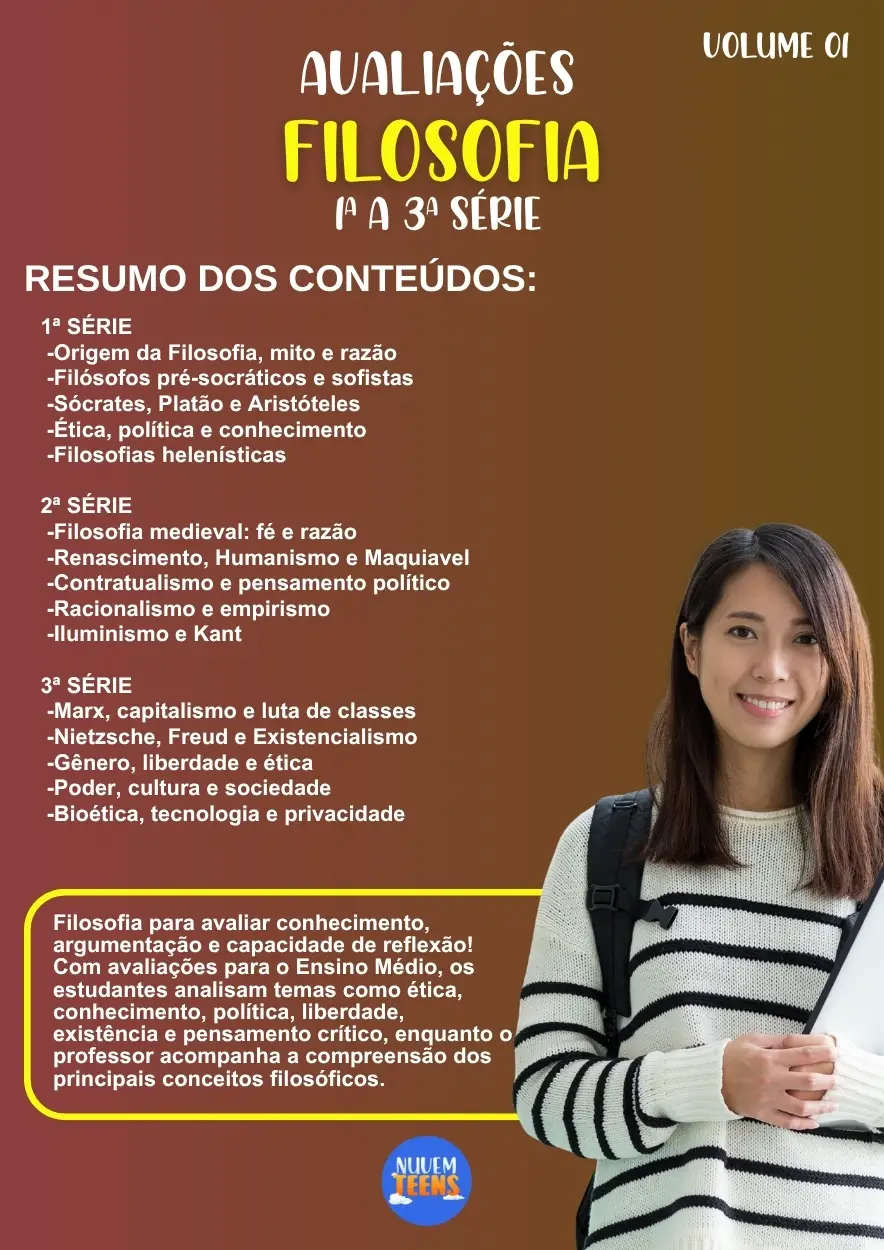 Avaliações de Filosofia Ensino Médio - Imagem 1