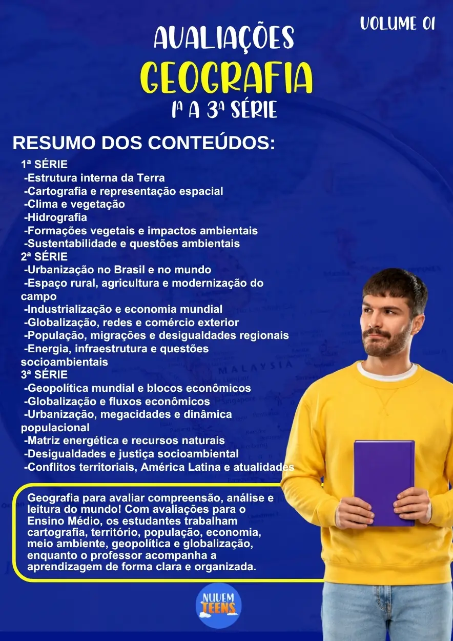 Avaliações de Geografia Ensino Médio - Imagem 1