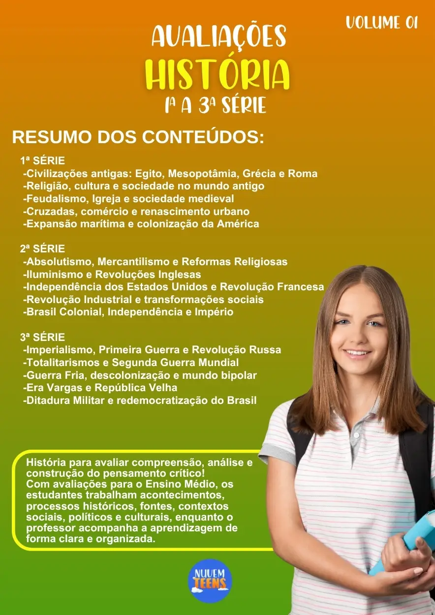Avaliações de História Ensino Médio - Imagem 1