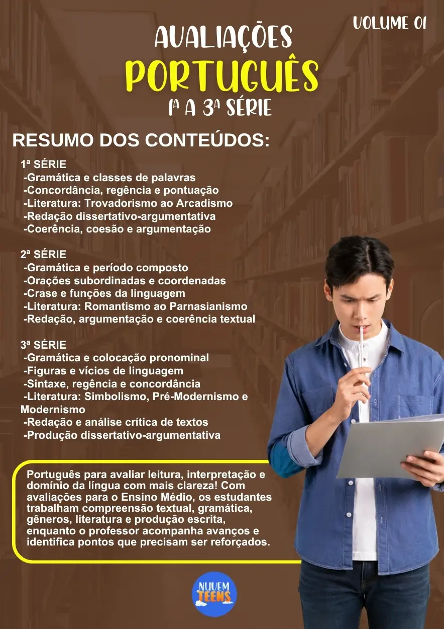 Avaliações de Português Ensino Médio - Imagem 1