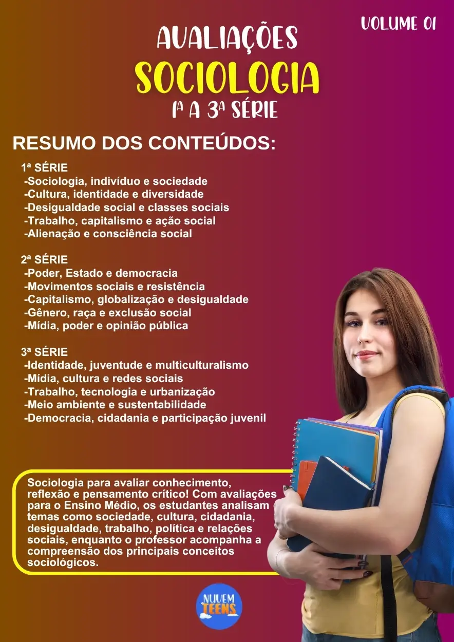 Avaliações de Sociologia Ensino Médio - Imagem 1