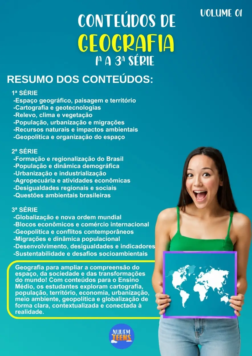 Conteúdos de Geografia para 1ª a 3ª série - Imagem 1