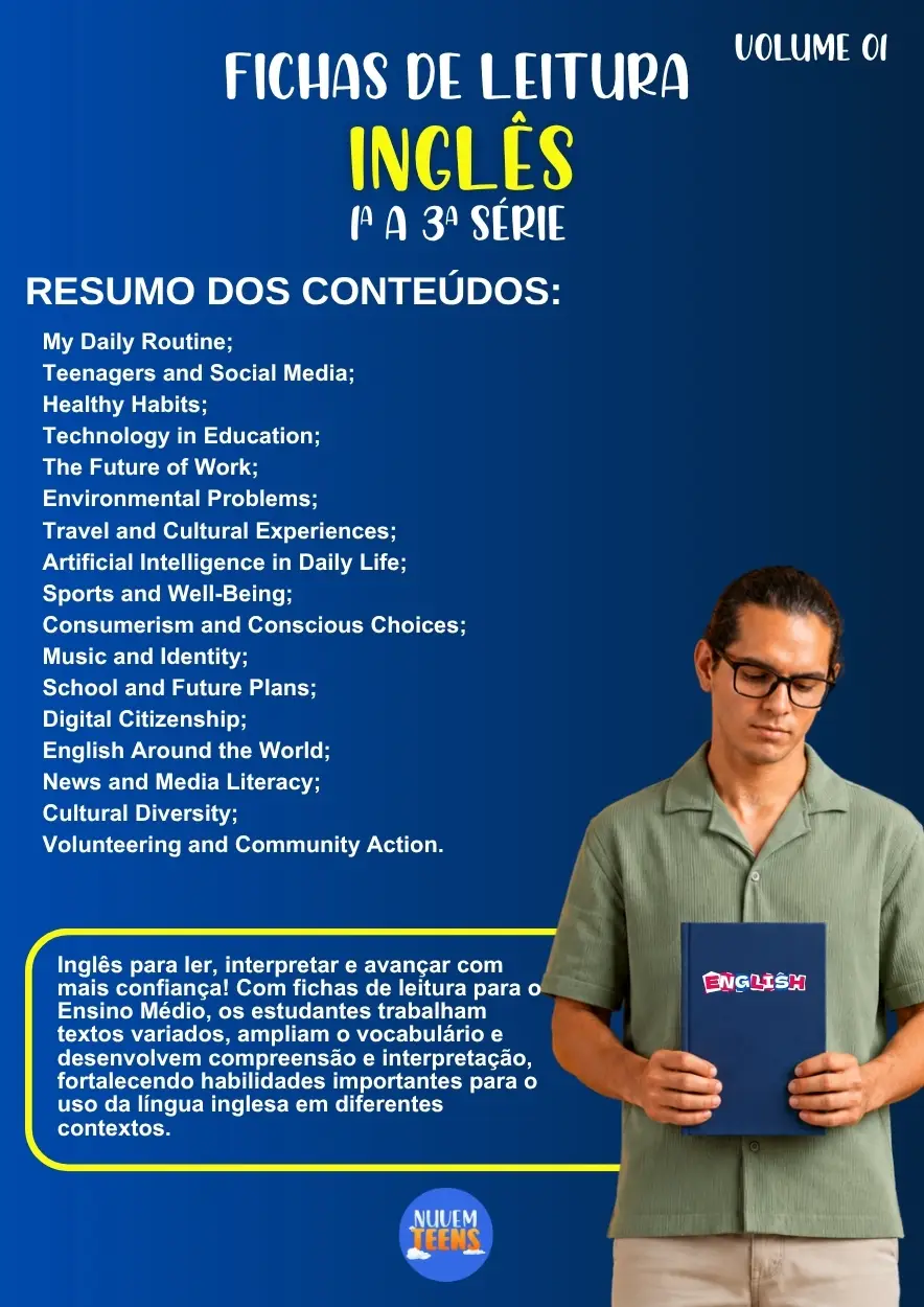 Fichas de Leitura Inglês Ensino Médio - Imagem 1
