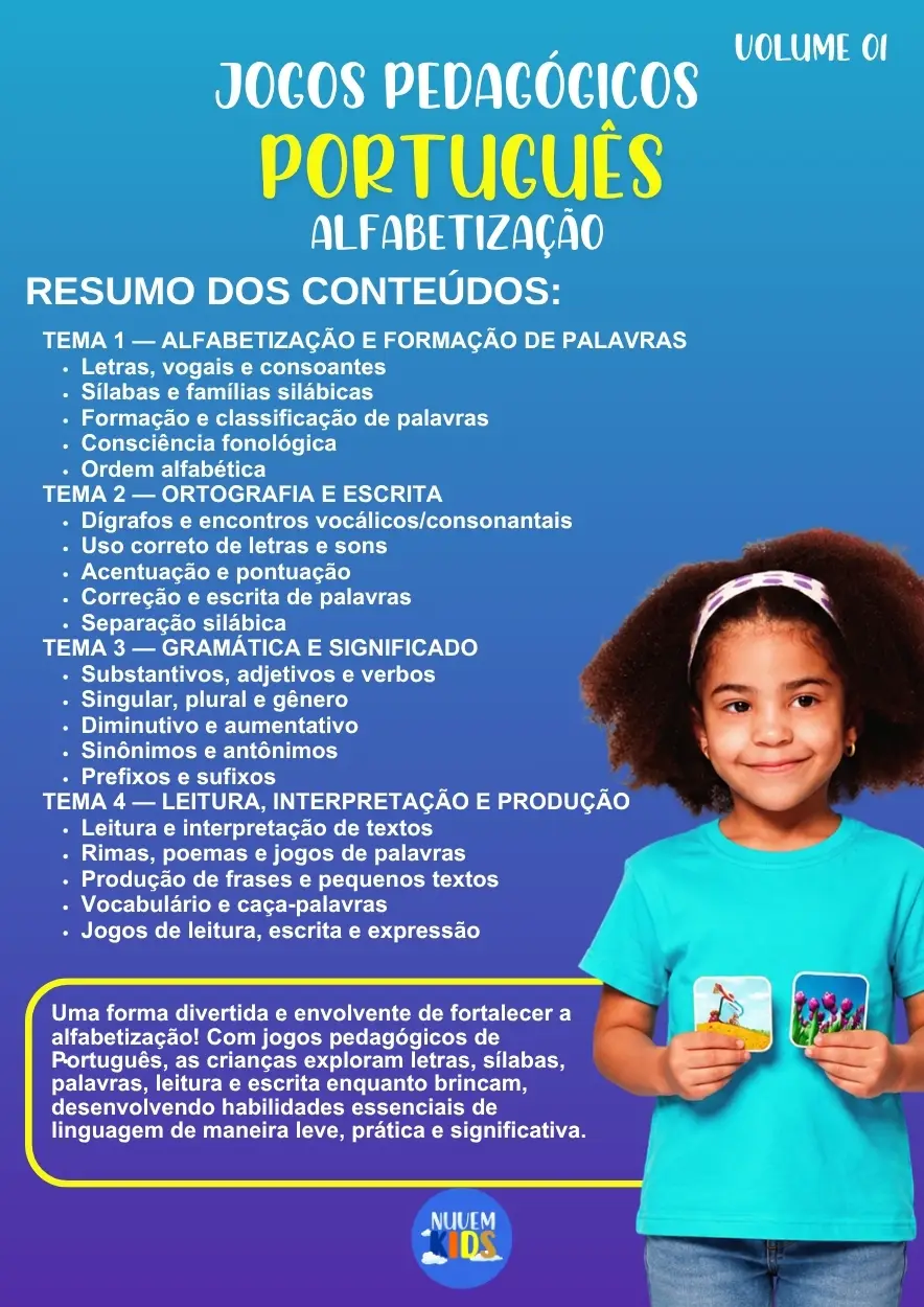 Jogos Pedagógicos de Português para Alfabetização - Imagem 1