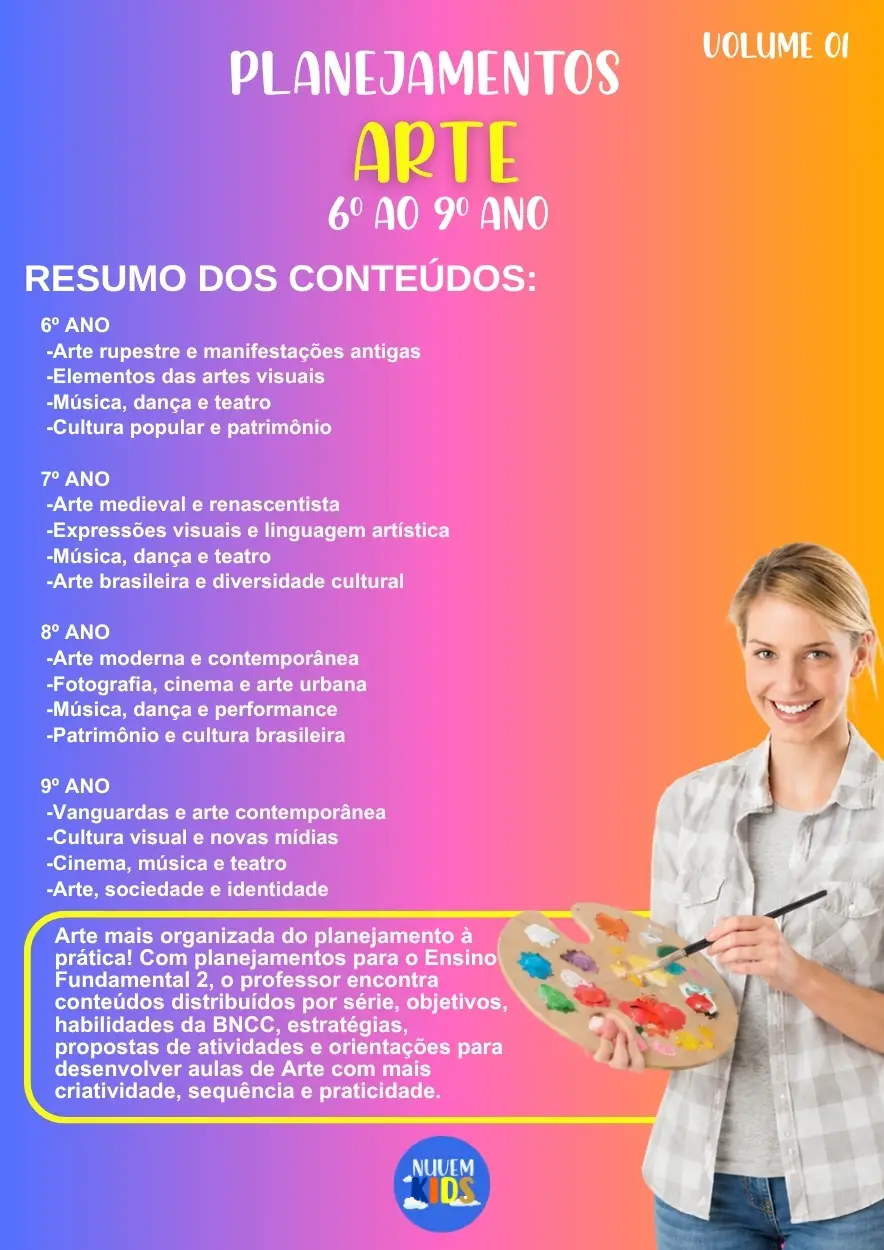 Planejamentos de Aula Arte 6º ao 9º Ano - Imagem 1