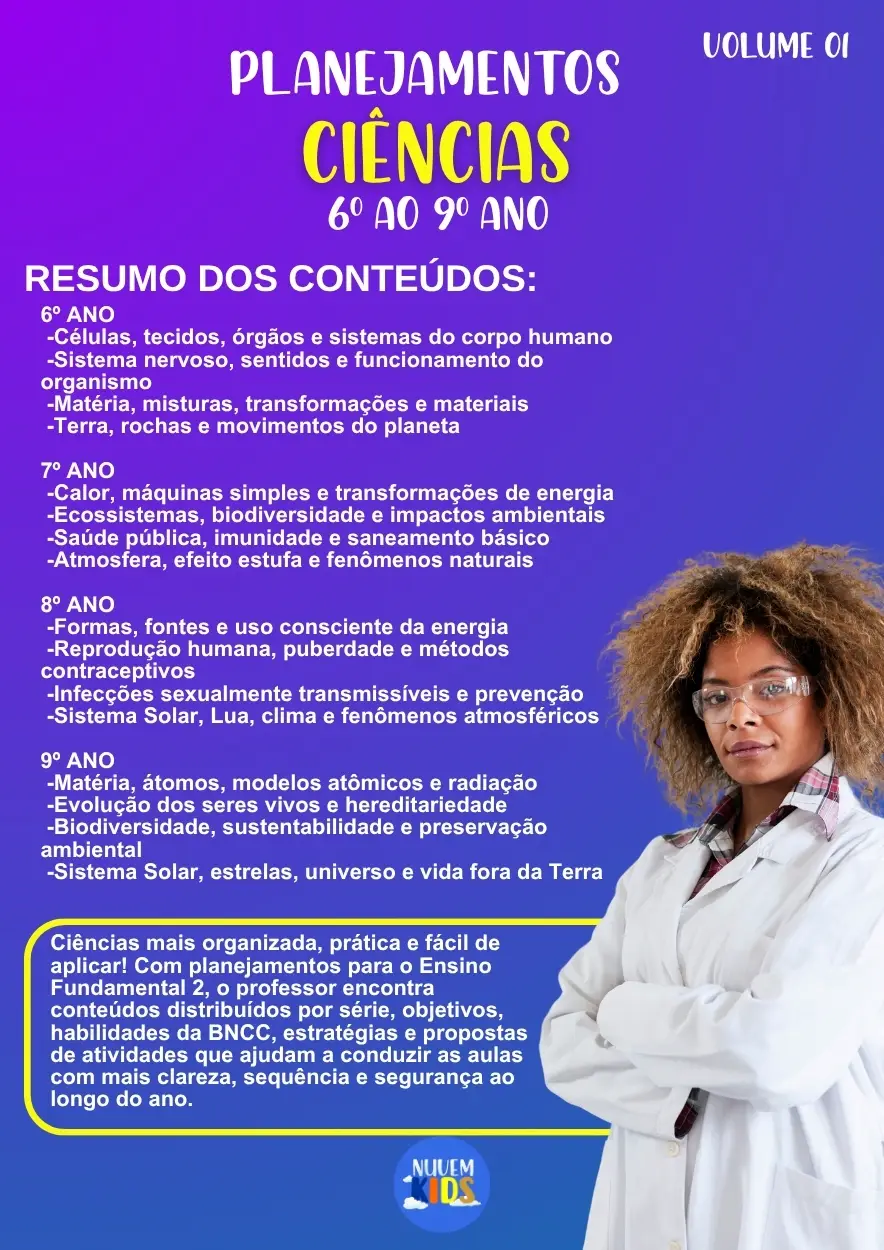 Planejamentos de Aula Ciências 6º ao 9º Ano - Imagem 1